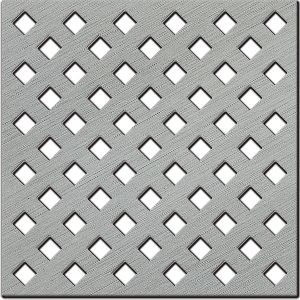 Quadratlochung, diagonal versetzte Reihen